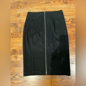 🔥🔥 Express Black Midi Pencil Skirt w/ Back Zipper Detail
